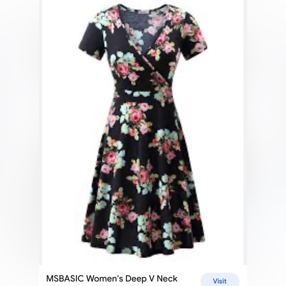 MSBASIC Womens Boho Holiday Flare Dress New